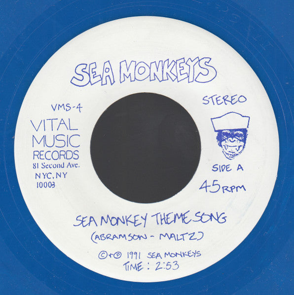 Sea Monkeys : Sea Monkey Theme Song / Everything's Archie / Food Emporium (7", Blu)