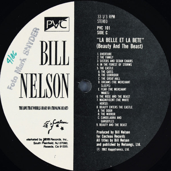 Bill Nelson : The Love That Whirls (Diary Of A Thinking Heart) (2xLP, Album)