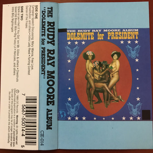 Rudy Ray Moore : The Rudy Ray Moore Album - Dolemite For President (Cass, Album, RE)