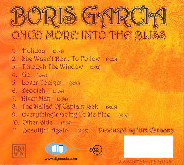 Boris Garcia : Once More Into The Bliss (CD, Album)