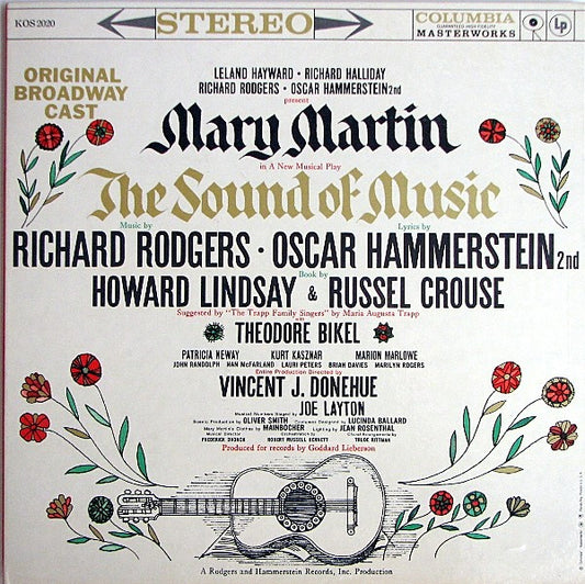 Leland Hayward, Richard Halliday, Richard Rodgers, Oscar Hammerstein II Present Mary Martin : The Sound Of Music (Original Broadway Cast) (LP, Album, Gat)