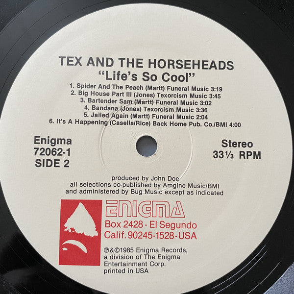 Tex & The Horseheads : Life's So Cool (LP, Album)