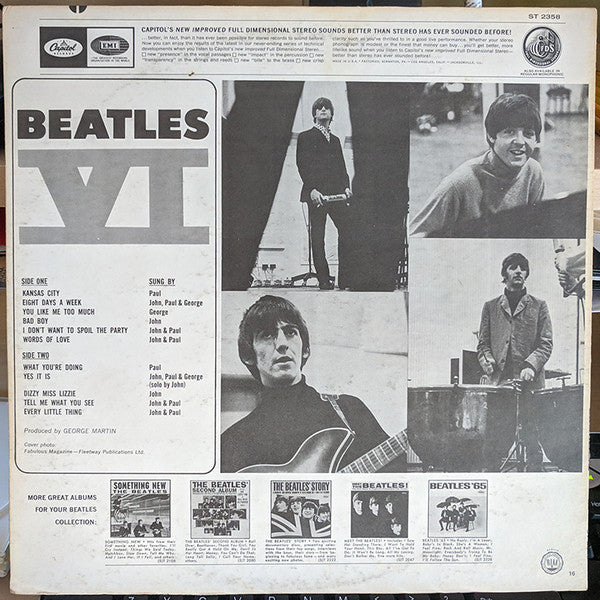 The Beatles : Beatles VI (LP, Album, RE)