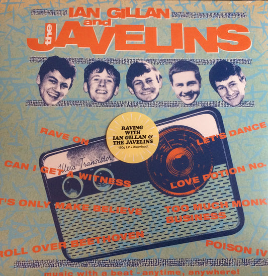 Ian Gillan & The Javelins : Raving With Ian Gillan & The Javelins (LP, Album, RE, 180)