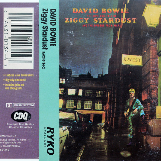 David Bowie : The Rise And Fall Of Ziggy Stardust And The Spiders From Mars (Cass, Album, RE, RM)