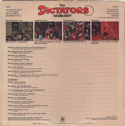 The Dictators : Go Girl Crazy! (LP, Album, Pit)