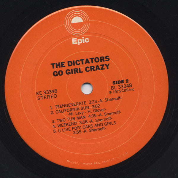 The Dictators : Go Girl Crazy! (LP, Album, Pit)