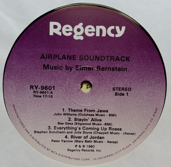 Various : Airplane! Soundtrack (LP, Album, Glo)