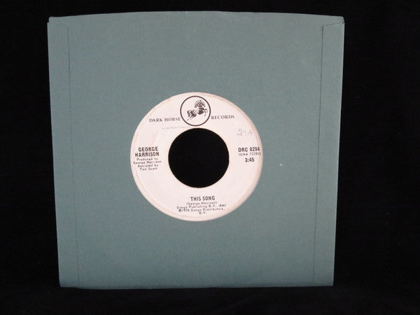 George Harrison : This Song (7", Single, Pit)