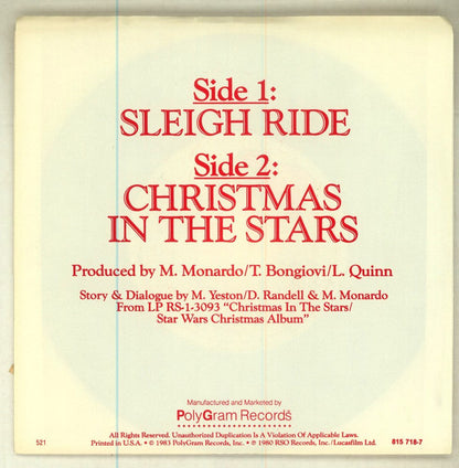 Meco* : Christmas In The Stars / Sleigh Ride (7", Promo)