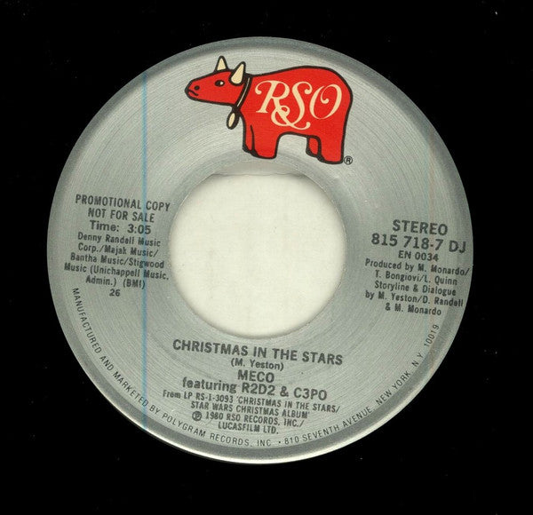 Meco* : Christmas In The Stars / Sleigh Ride (7", Promo)