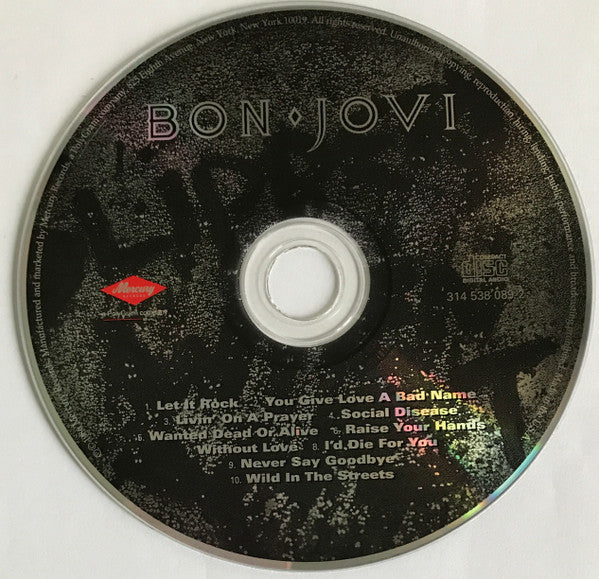 Bon Jovi : Slippery When Wet (CD, Album, RM)