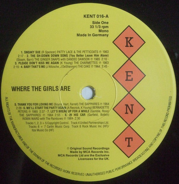 Various : Where The Girls Are! (LP, Comp, Mono)