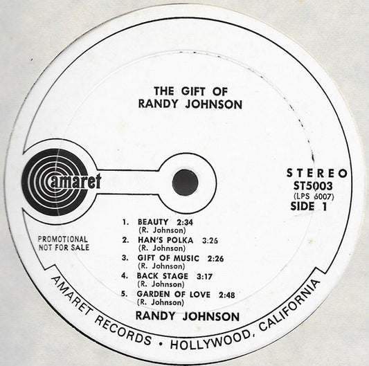 Randy Johnson (2) : The Gift Of Randy Johnson (LP, Album, Promo)