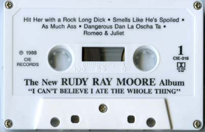 Rudy Ray Moore : I Can't Believe I Ate The Whole Thing (Cass, Album)