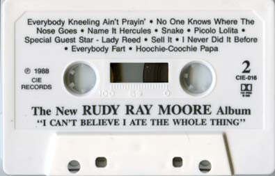 Rudy Ray Moore : I Can't Believe I Ate The Whole Thing (Cass, Album)