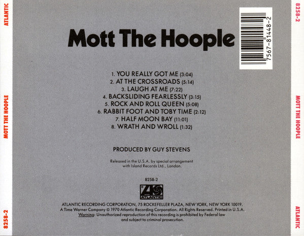 Mott The Hoople : Mott The Hoople (CD, Album, RE)