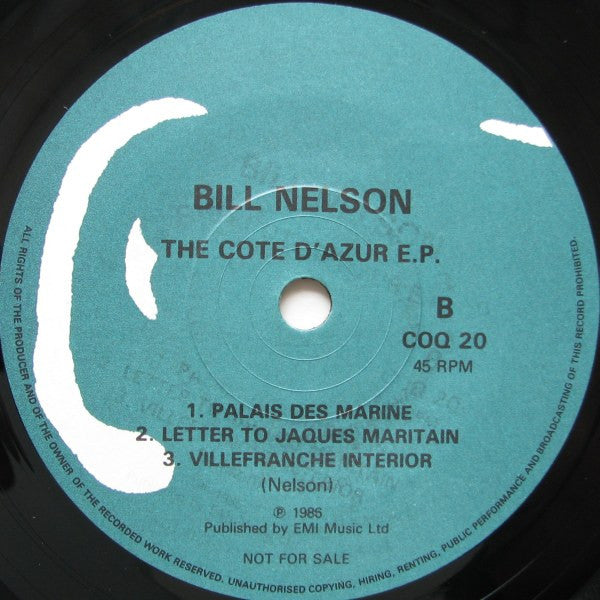 Bill Nelson : The Cote D'Azur E.P. (7", EP)