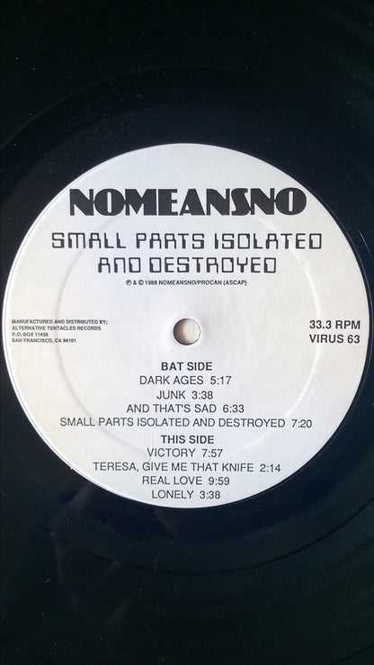 Nomeansno : Small Parts Isolated And Destroyed (LP, Album)