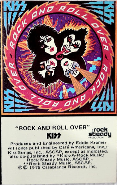 Kiss : Rock And Roll Over (Cass, Album, Club, RE, Whi)