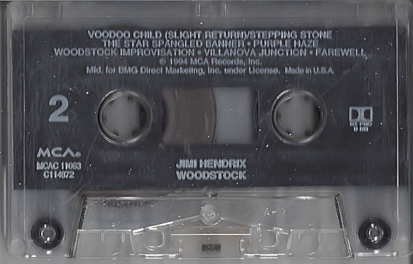 Jimi Hendrix : Woodstock (Cass, Album, Club)