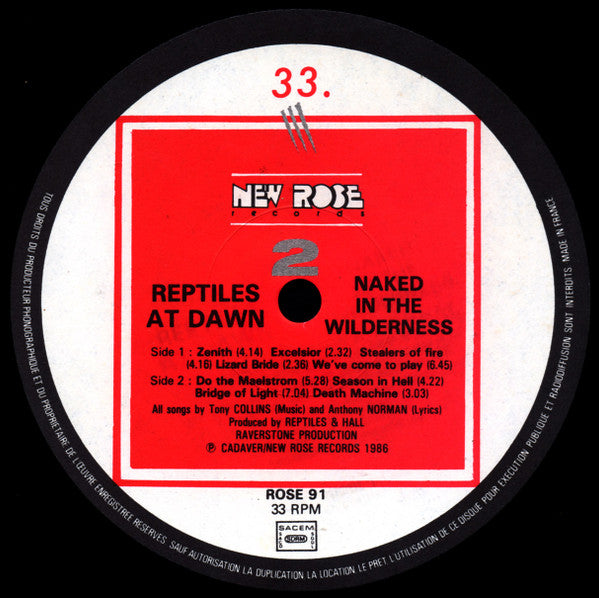 Reptiles At Dawn : Naked In The Wilderness (LP, Album)