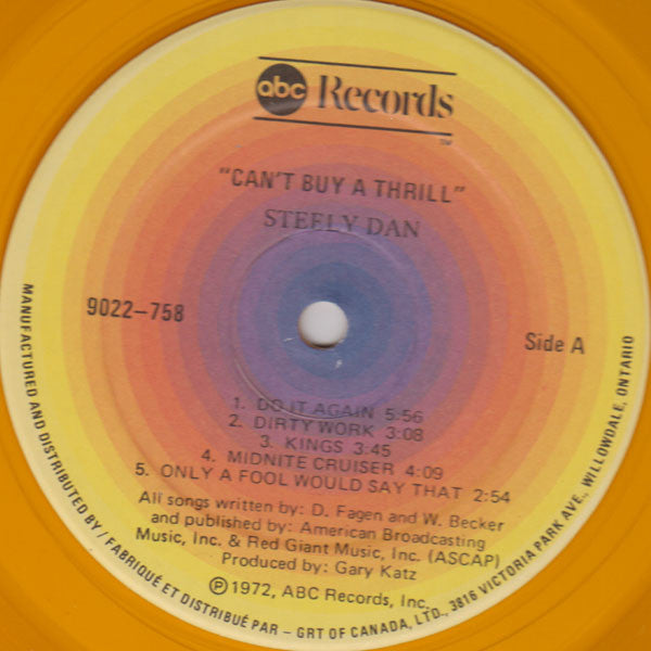 Steely Dan : Can't Buy A Thrill (LP, Album, Ltd, RE, Yel)