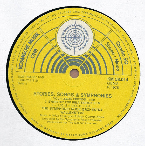 Wallenstein : Stories, Songs & Symphonies (LP, Album, Quad)