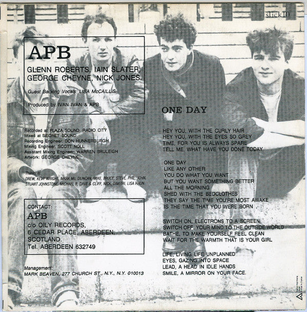 Apb (2) : One Day (7")