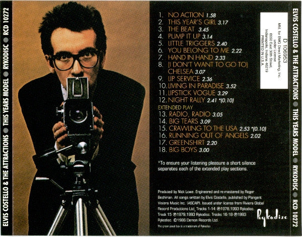 Elvis Costello : This Year's Model (CD, Album, Club, RE, RM)