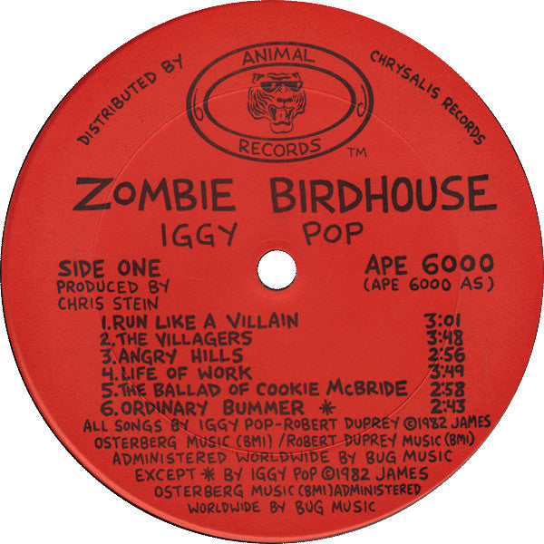 Iggy Pop : Zombie Birdhouse (LP, Album)