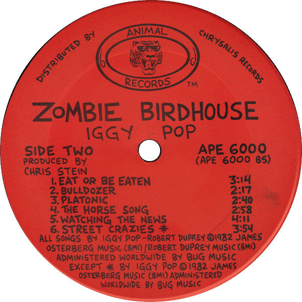 Iggy Pop : Zombie Birdhouse (LP, Album)