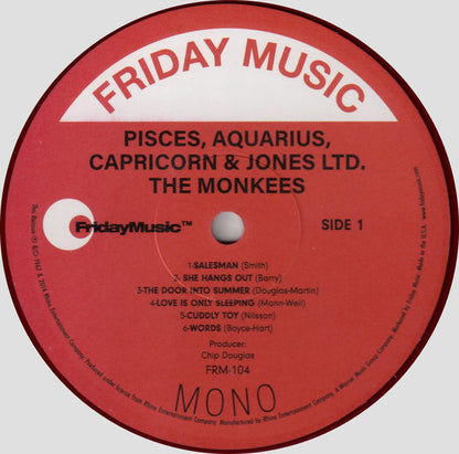 The Monkees : Pisces, Aquarius, Capricorn & Jones Ltd. (LP, Album, Mono, Ltd, RE, RM, Vio)