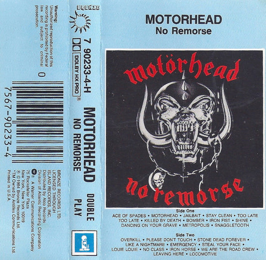 Motörhead : No Remorse (Cass, Comp)