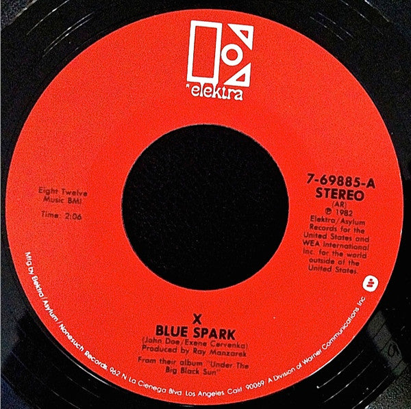 X (5) : Blue Spark (7", Single)