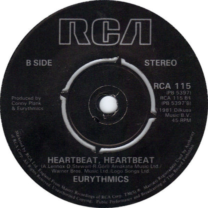 Eurythmics : Belinda (7", Single)