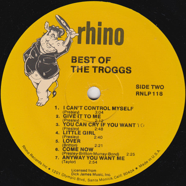 The Troggs : Best Of The Troggs (LP, Comp)