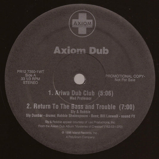 Various : Axiom Dub (12", Promo)