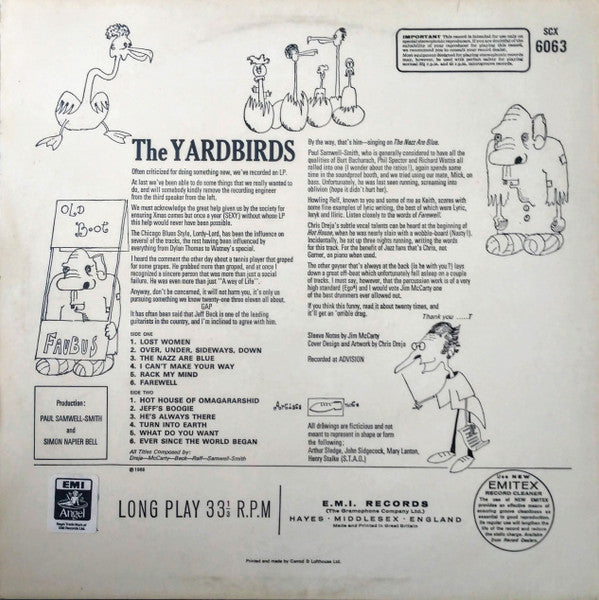 The Yardbirds : The Yardbirds (LP, Album, RE)