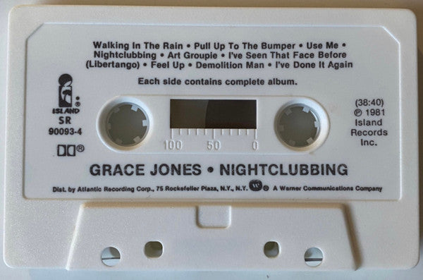 Grace Jones : Nightclubbing (Cass, Album, SR)