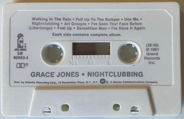 Grace Jones : Nightclubbing (Cass, Album, SR)