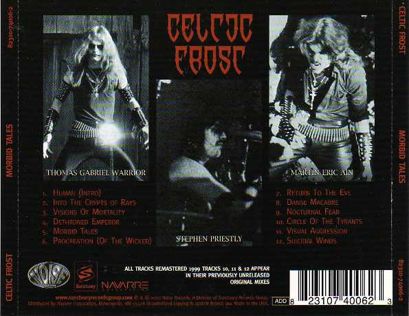 Celtic Frost : Morbid Tales (CD, Album, RE, RM)