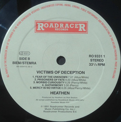 Heathen : Victims Of Deception (LP, Album)