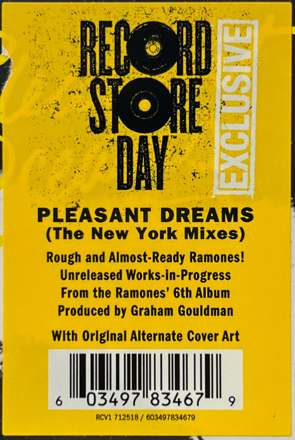 Ramones : Pleasant Dreams (The New York Mixes) (LP, Album, RSD, Yel)