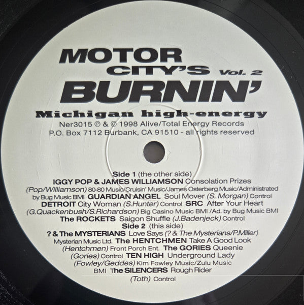 Various : Motor City's Burnin' Vol.2 (LP, Comp)