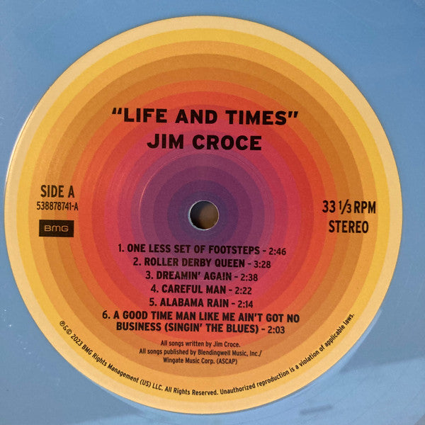 Jim Croce : Life And Times (LP, RE, RP, Blu)