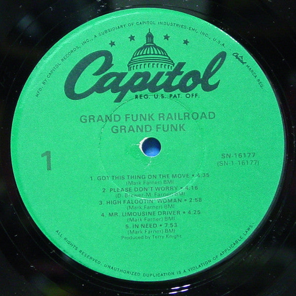 Grand Funk Railroad : Grand Funk (LP, Album, RE)