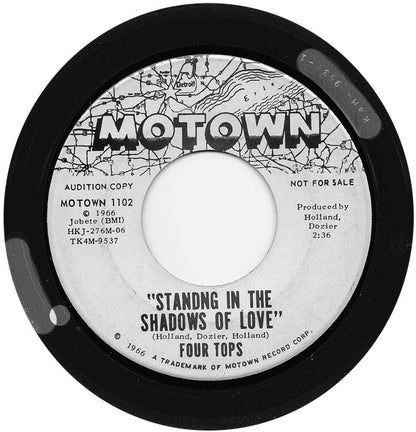 Four Tops : Standing In The Shadows Of Love (7", Single, Mono, Promo, Roc)