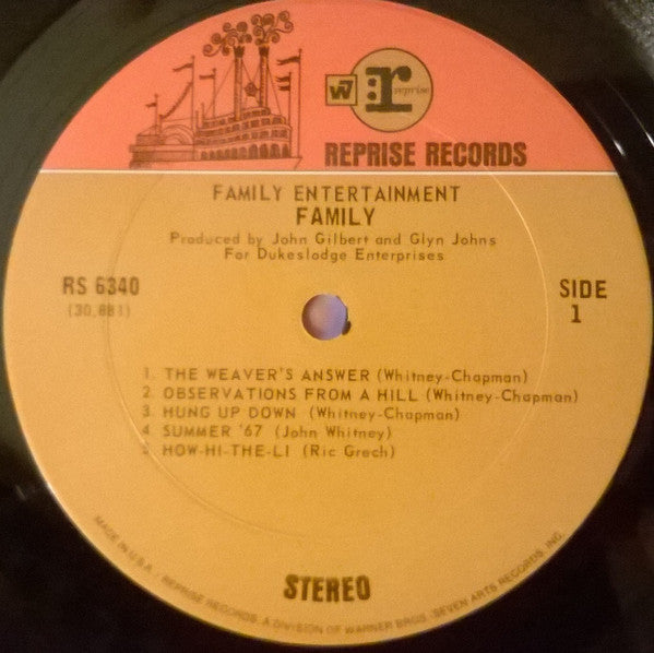 Family (6) : Family Entertainment (LP, Album, San)