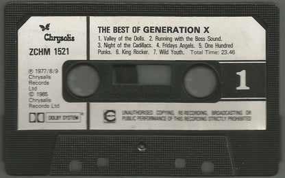 Generation X (4) : The Best Of Generation X (Cass, Comp)